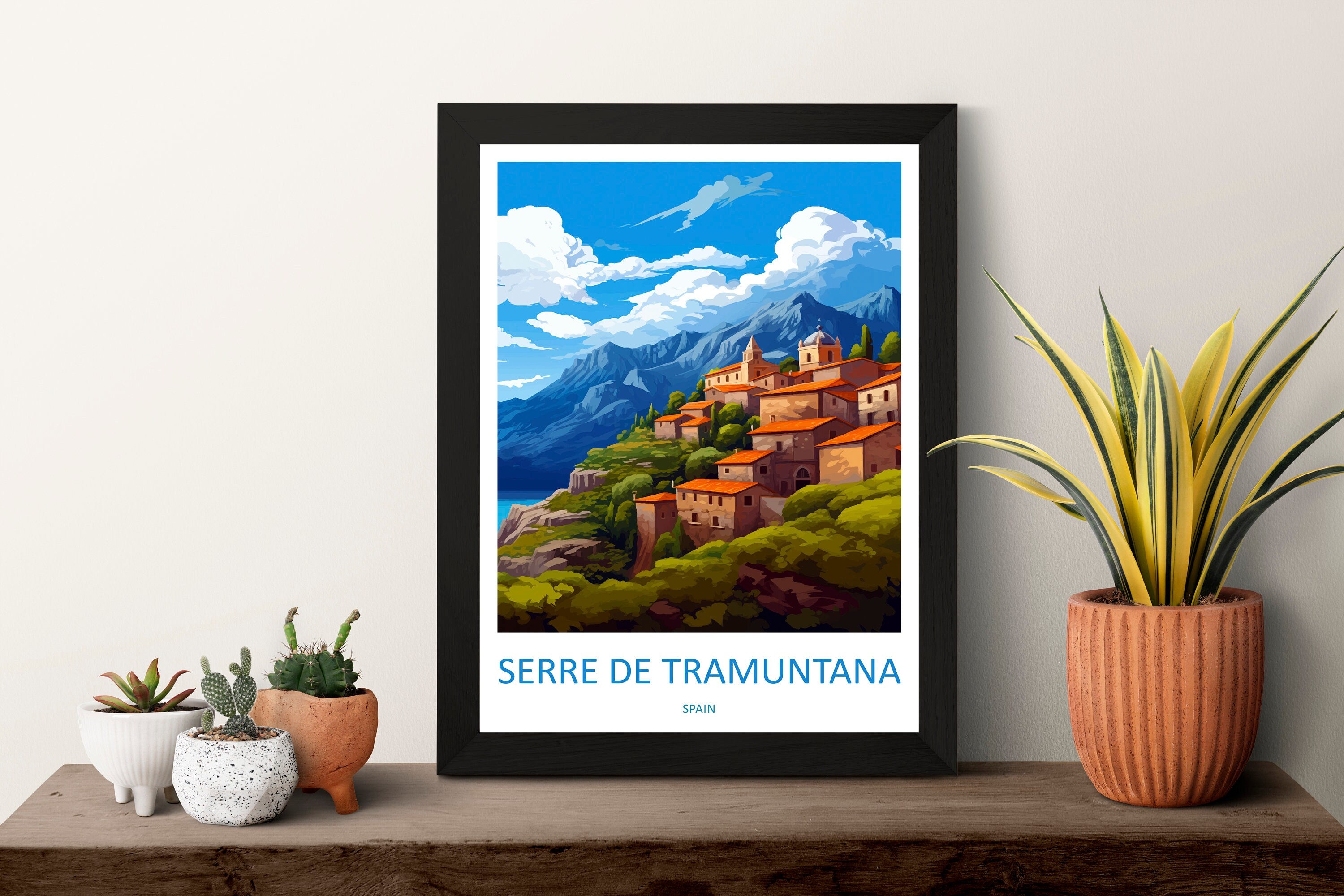 Serra de Tramuntana Travel Print Wall Art Serra de Tramuntana Wall Hanging Home Décor Serra de Tramuntana Gift Art Lovers Spain Art Lover