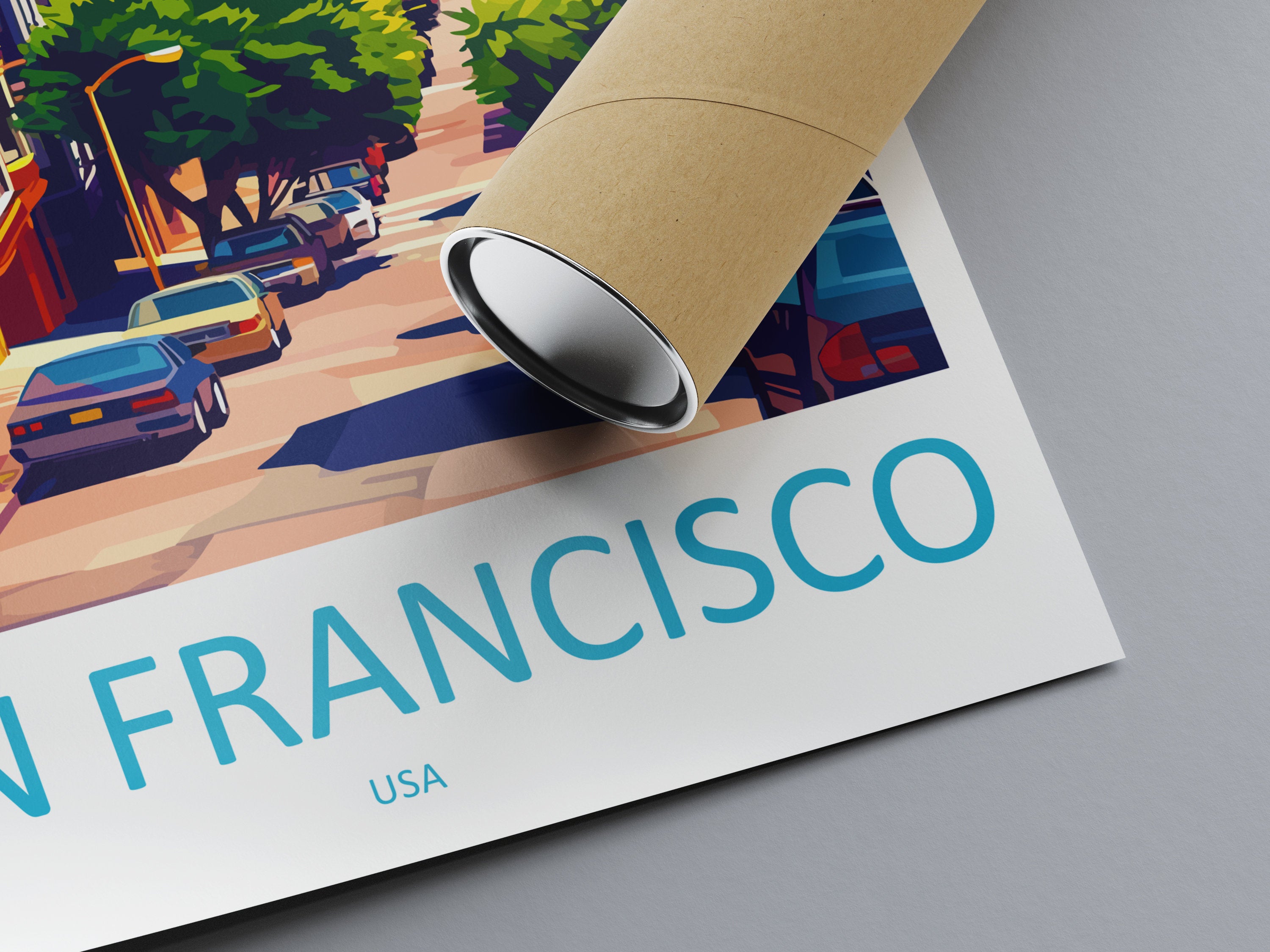 San Francisco Travel Print Wall Art San Francisco Wall Hanging Home Décor San Francisco Gift Art Lovers California Art Lover Gift