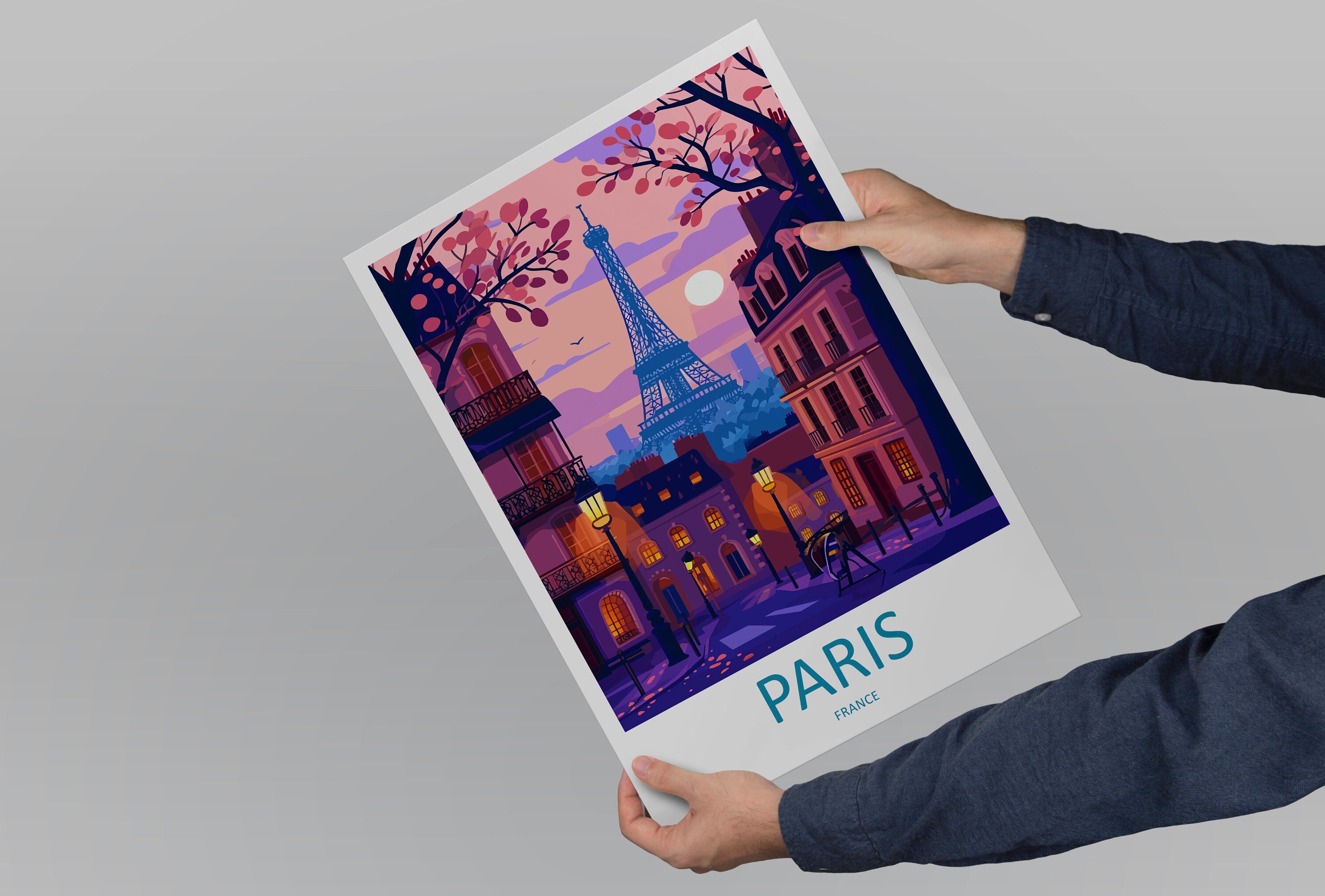 Paris Travel Print Wall Art Paris Wall Hanging Home Décor Paris Gift Art Lovers France Art Lover Gift Paris Print France Wall Art Décor