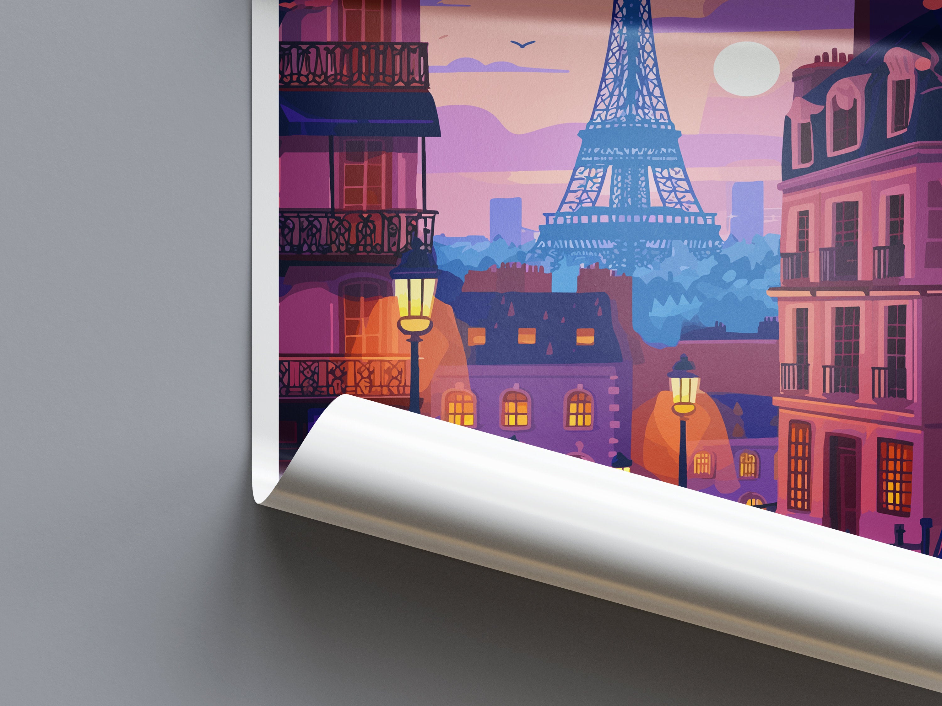 Paris Travel Print Wall Art Paris Wall Hanging Home Décor Paris Gift Art Lovers France Art Lover Gift Paris Print France Wall Art Décor