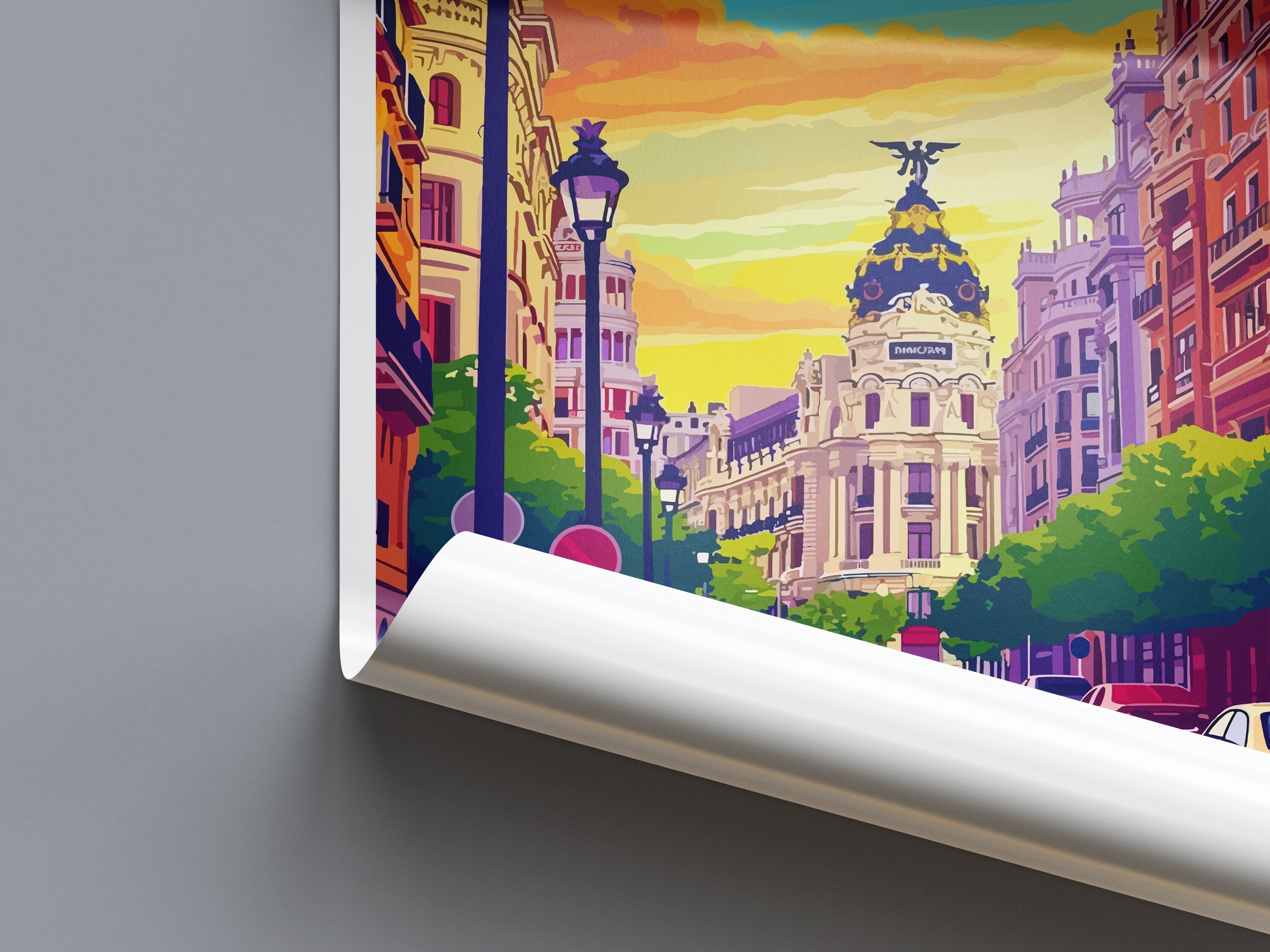 Madrid Travel Print Wall Art Madrid Wall Hanging Home Décor Madrid Gift Art Lovers Spain Art Lover Gift Madrid Wall Décor Madrid Spain Print