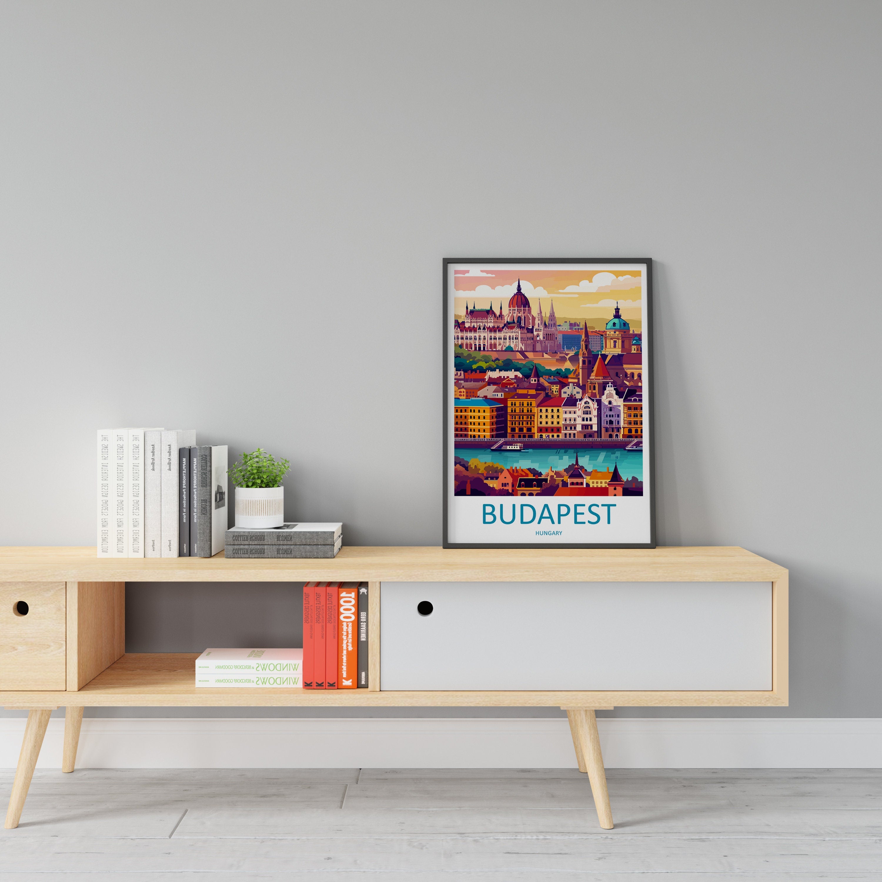 Budapest Travel Print Wall Art Budapest Wall Hanging Home Décor Budapest Gift Art Lovers Hungary Art Lover Gift Budapest Wall Décor