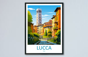 Lucca Travel Print Wall Art Lucca Wall Hanging Home Décor Lucca Gift Art Lovers Italy Art Lover Gift Lucca Print Lucca Travel Gift Art