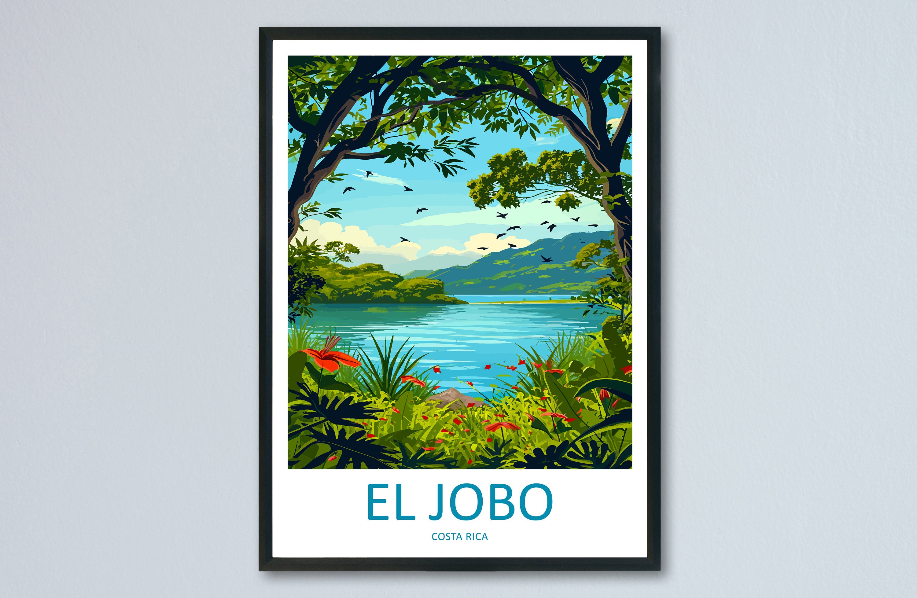 El Jobo Travel Print Wall Art El Jobo Wall Hanging Home Décor El Jobo Gift Art Lovers Costa Rica El Jobo