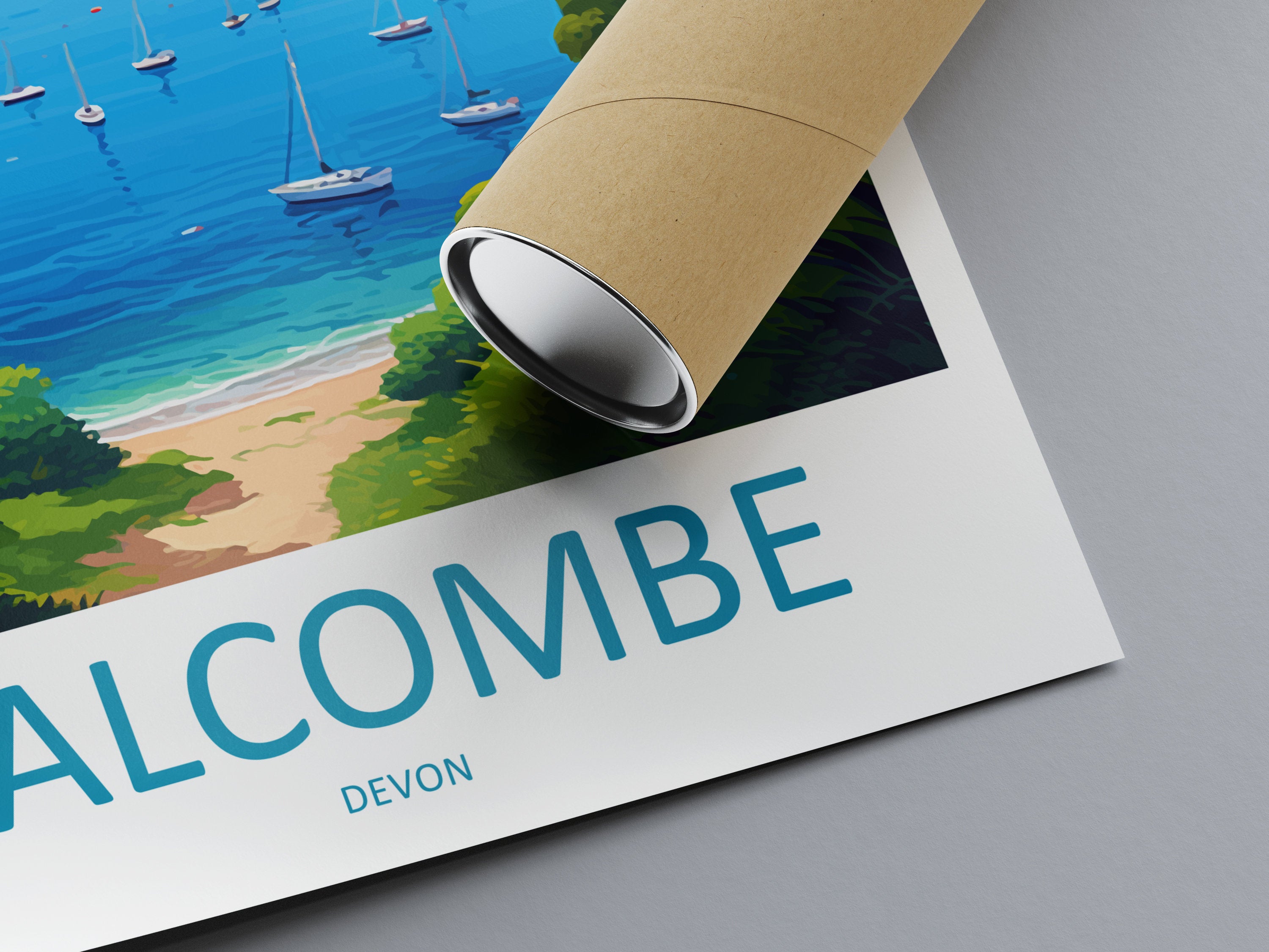 Salcombe Travel Print Wall Art Salcombe Wall Hanging Home Décor Salcombe Gift Art Lovers England Art Lover Gift Salcombe Art Poster