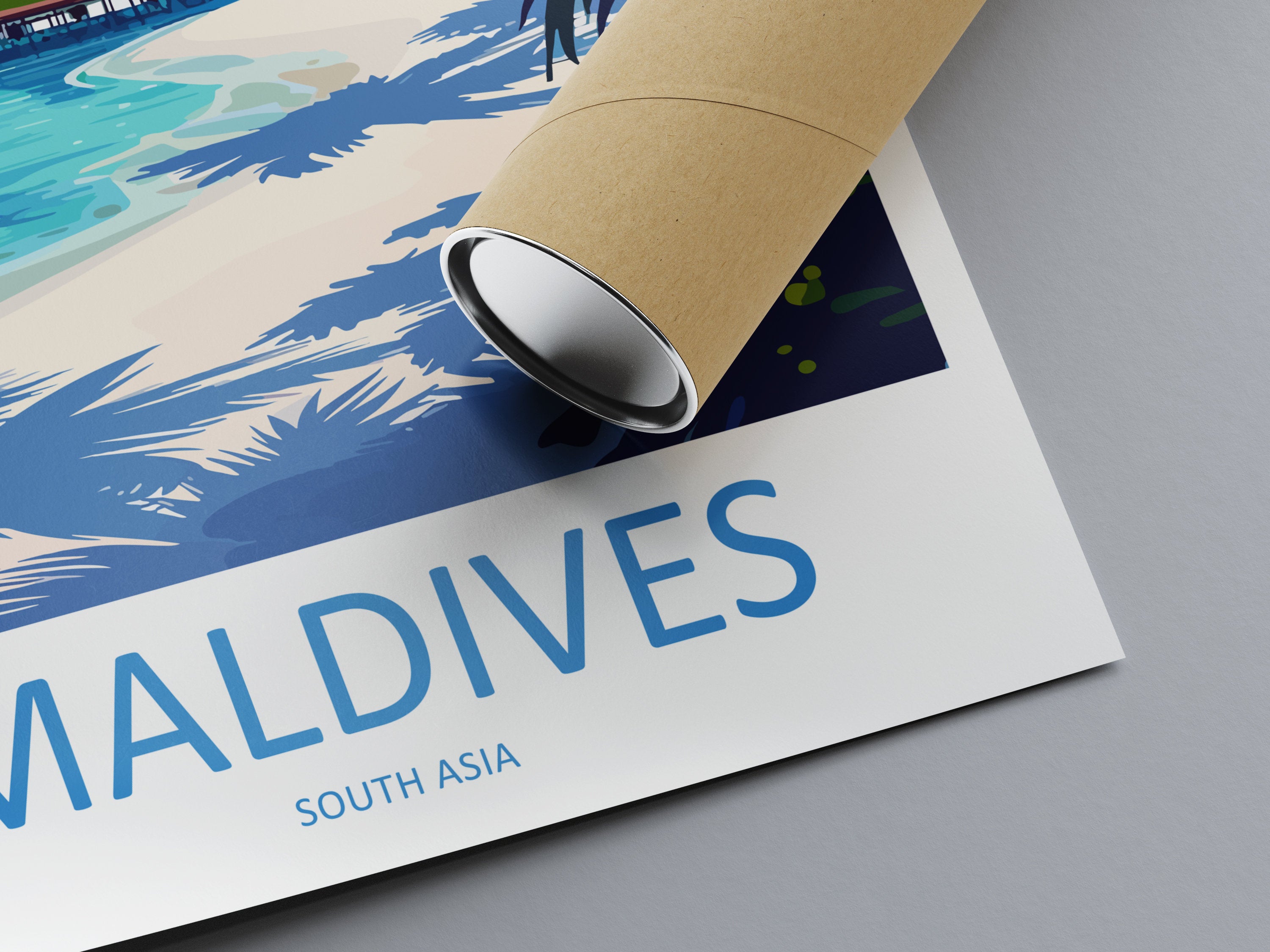 Maldives Travel Print Wall Art Maldives Wall Hanging Home Décor Maldives Gift Art Lovers Wall Art South Aisa Travel Print