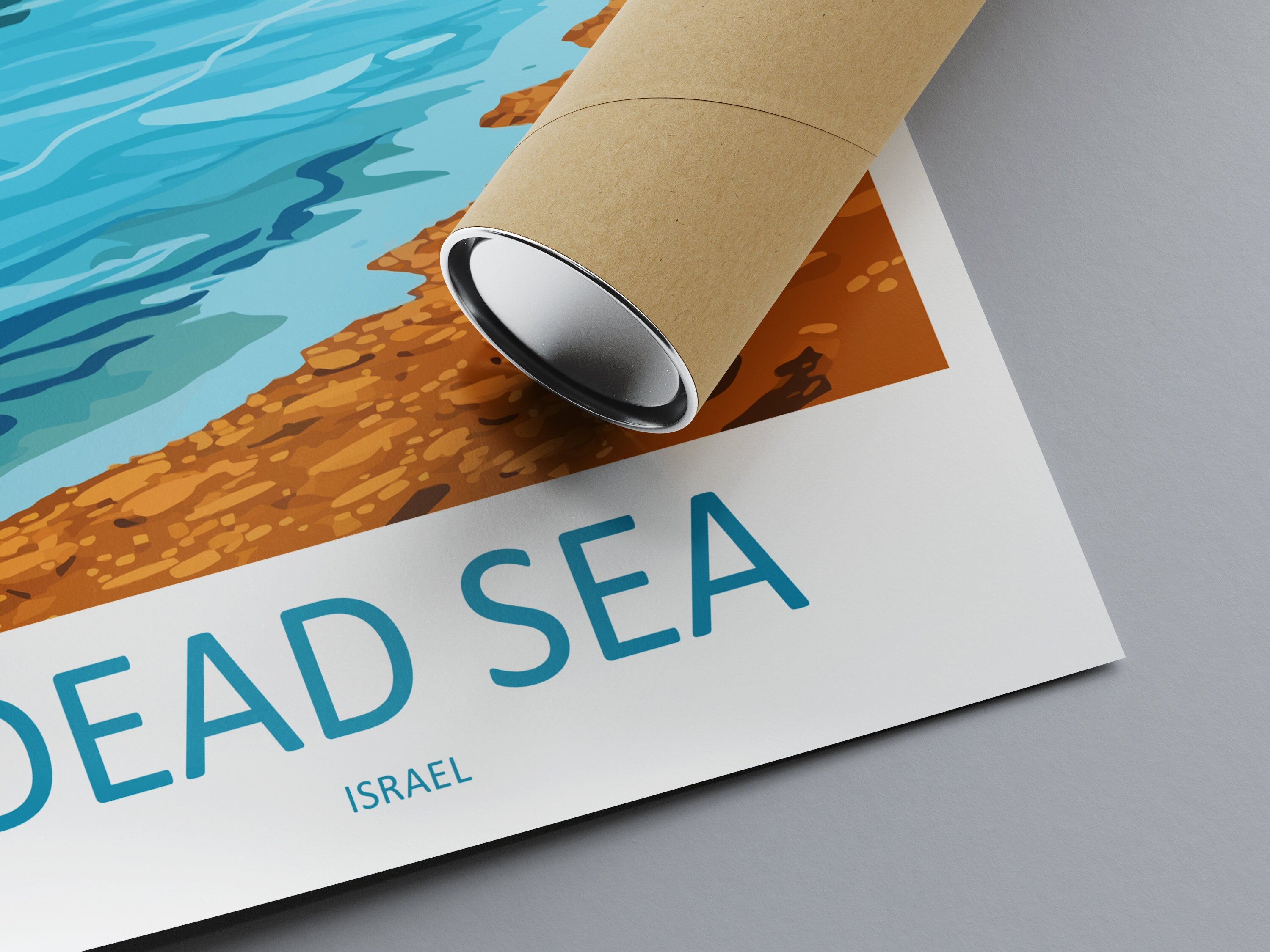 Dead Sea Travel Print Wall Art Dead Sea Wall Hanging Home Décor Dead Sea Gift Art Lovers Israel Art Lover Gift Dead Sea Travel Poster