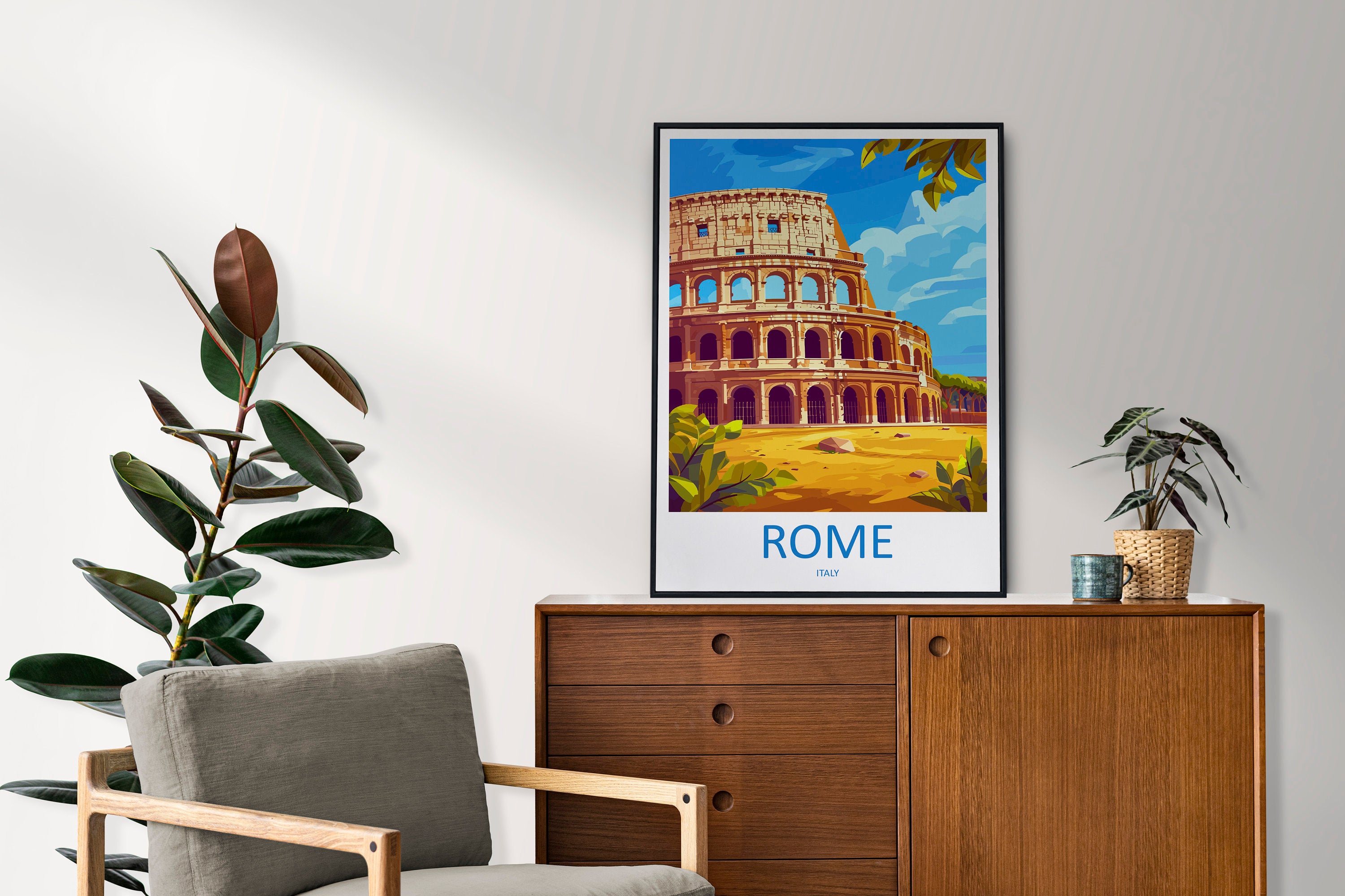 Rome Travel Print Wall Art Rome Wall Hanging Home Décor Rome Gift Art Lovers Italy Art Lover Gift Rome Print Italy Wall Art Decor