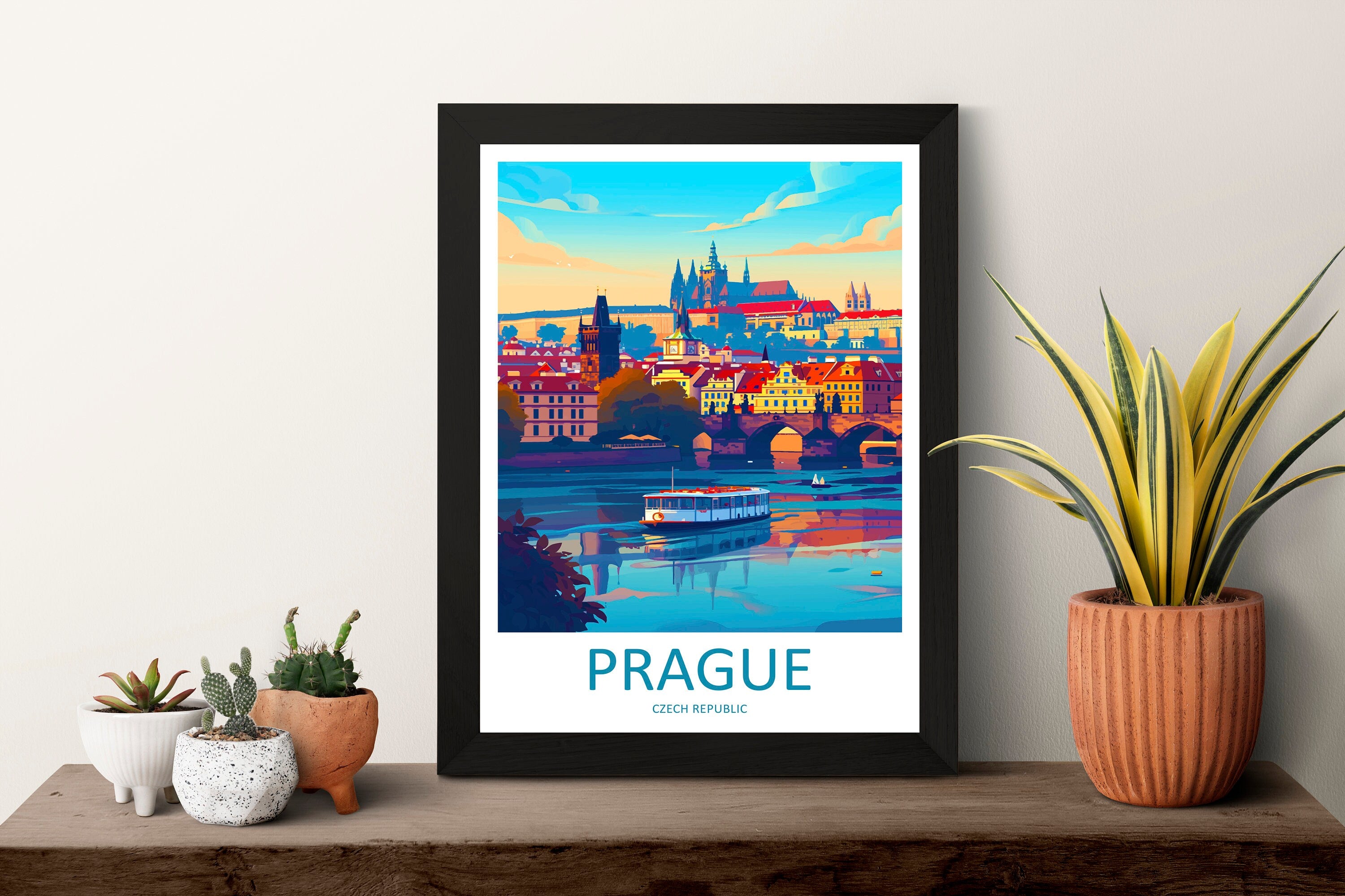 Prague Travel Print Wall Art Prague Wall Hanging Home Décor Prague Gift Art Lovers Czech Republic Art Lover Gift Prague Art Decor