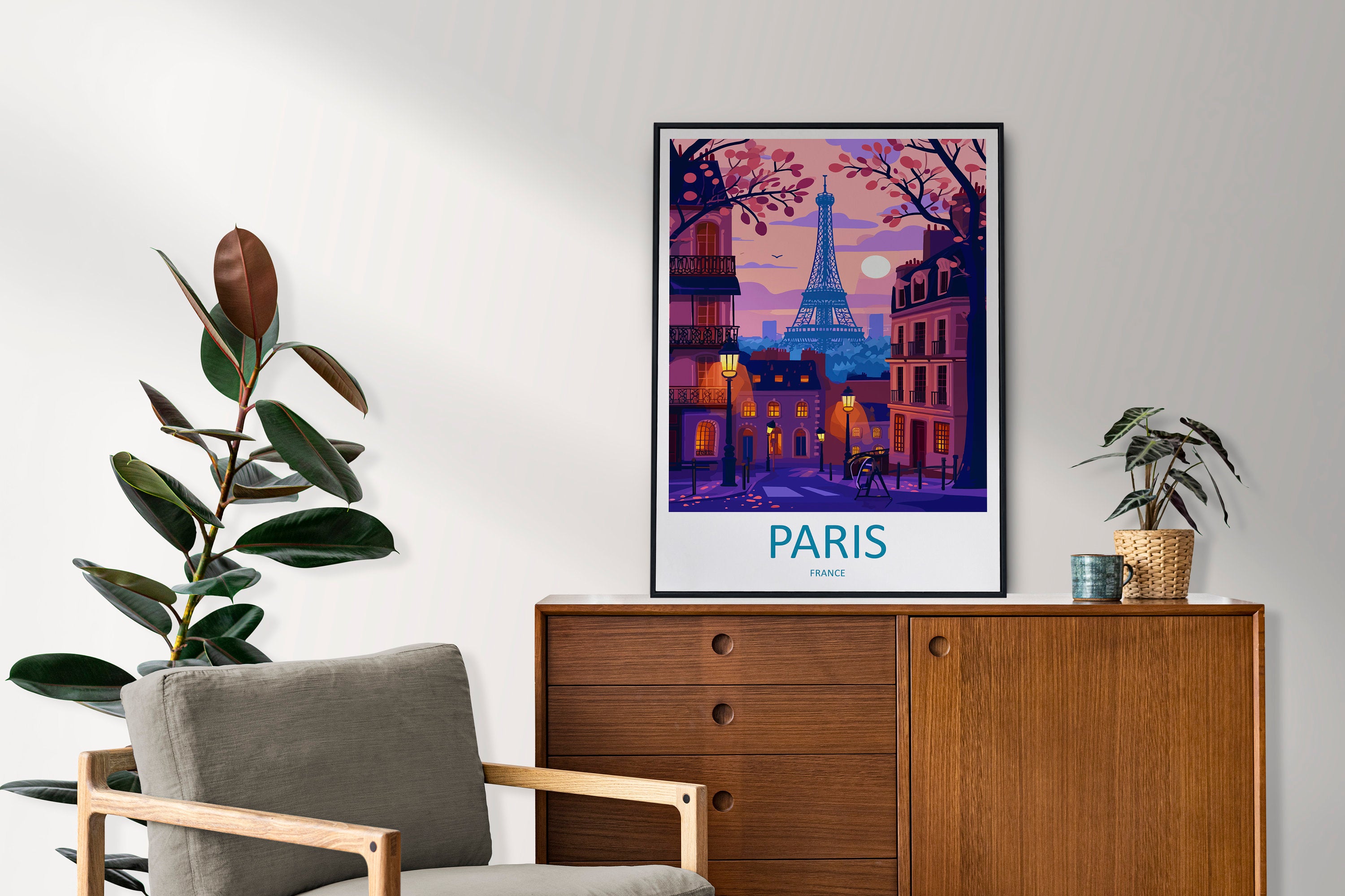 Paris Travel Print Wall Art Paris Wall Hanging Home Décor Paris Gift Art Lovers France Art Lover Gift Paris Print France Wall Art Décor