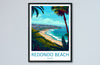 Redondo Beach Travel Print Wall Art Redondo Beach Wall Hanging Home Décor Redondo Beach Gift Art Lovers California Art Lover Gift