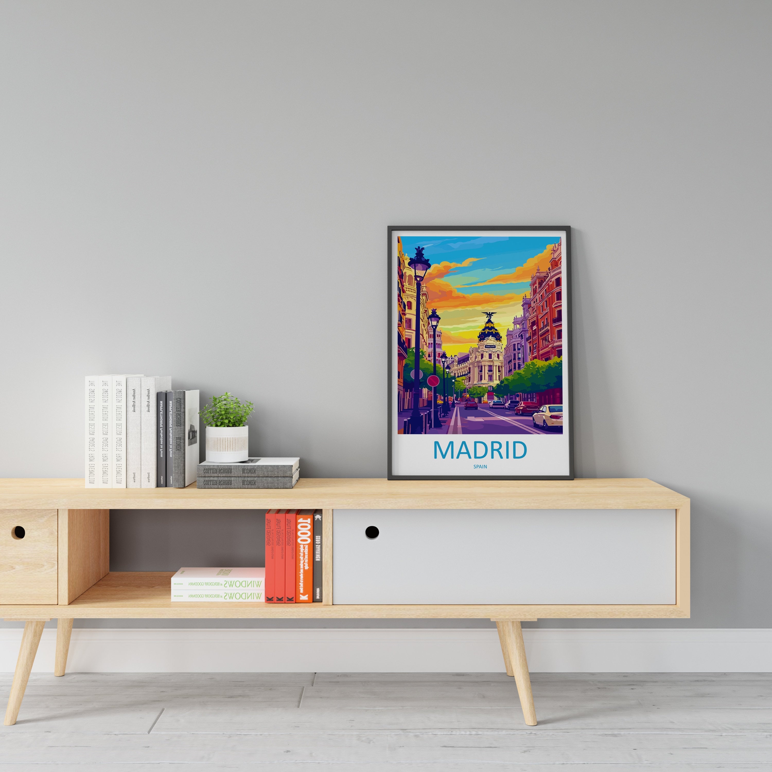 Madrid Travel Print Wall Art Madrid Wall Hanging Home Décor Madrid Gift Art Lovers Spain Art Lover Gift Madrid Wall Décor Madrid Spain Print