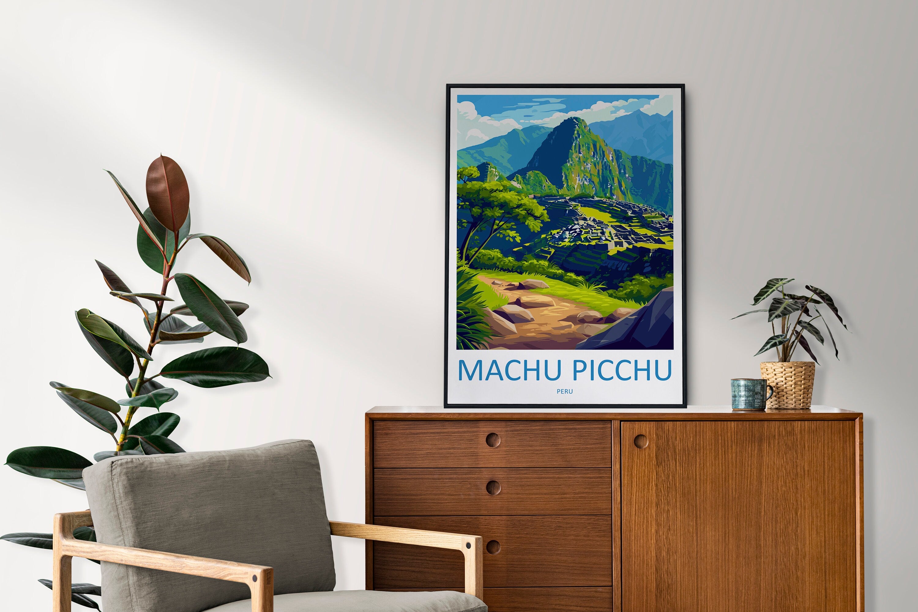 Machu Picchu Travel Print Wall Art Machu Picchu Wall Hanging Home Décor Machu Picchu Gift Art Lovers Peru Art Lover Gift Peru