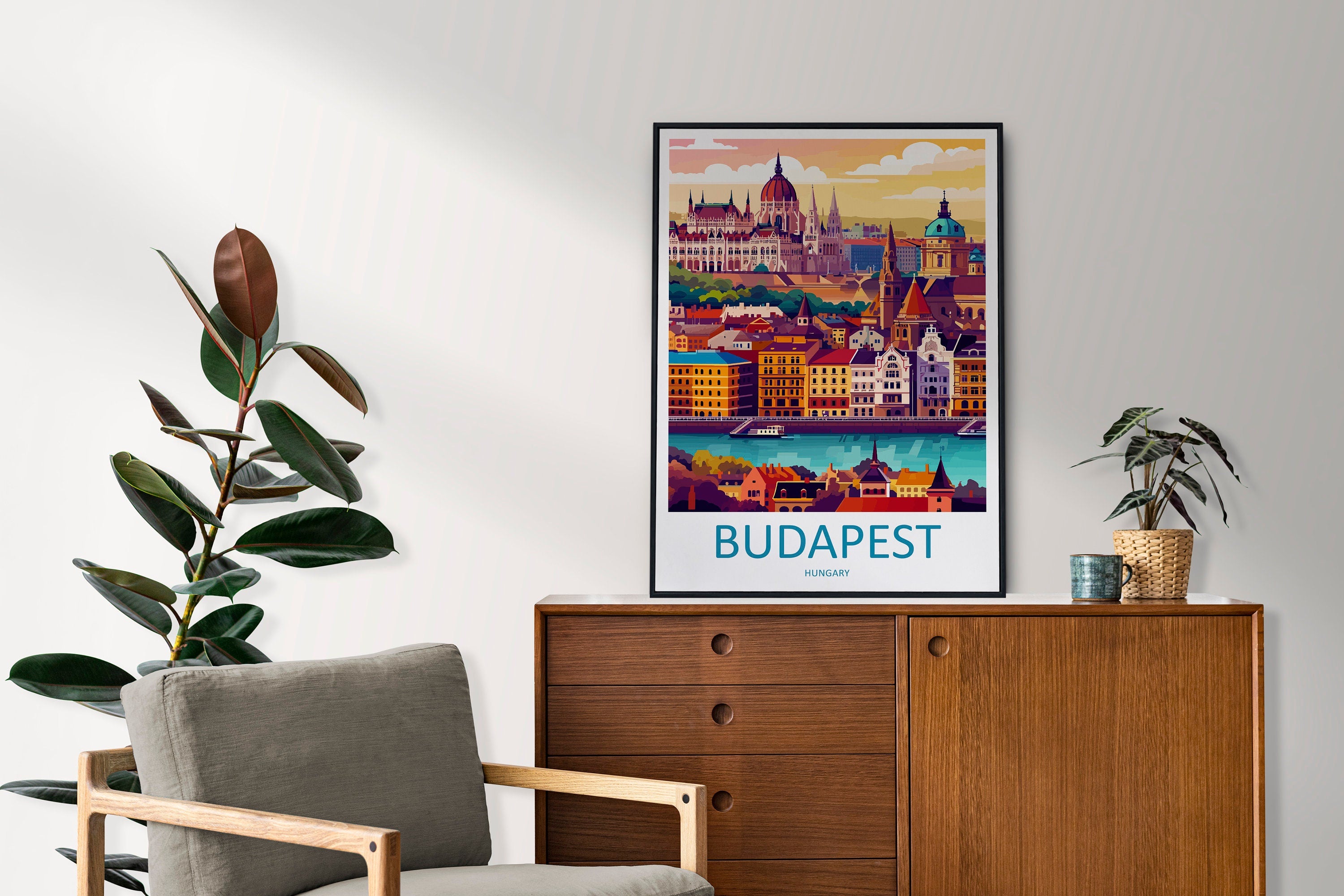 Budapest Travel Print Wall Art Budapest Wall Hanging Home Décor Budapest Gift Art Lovers Hungary Art Lover Gift Budapest Wall Décor