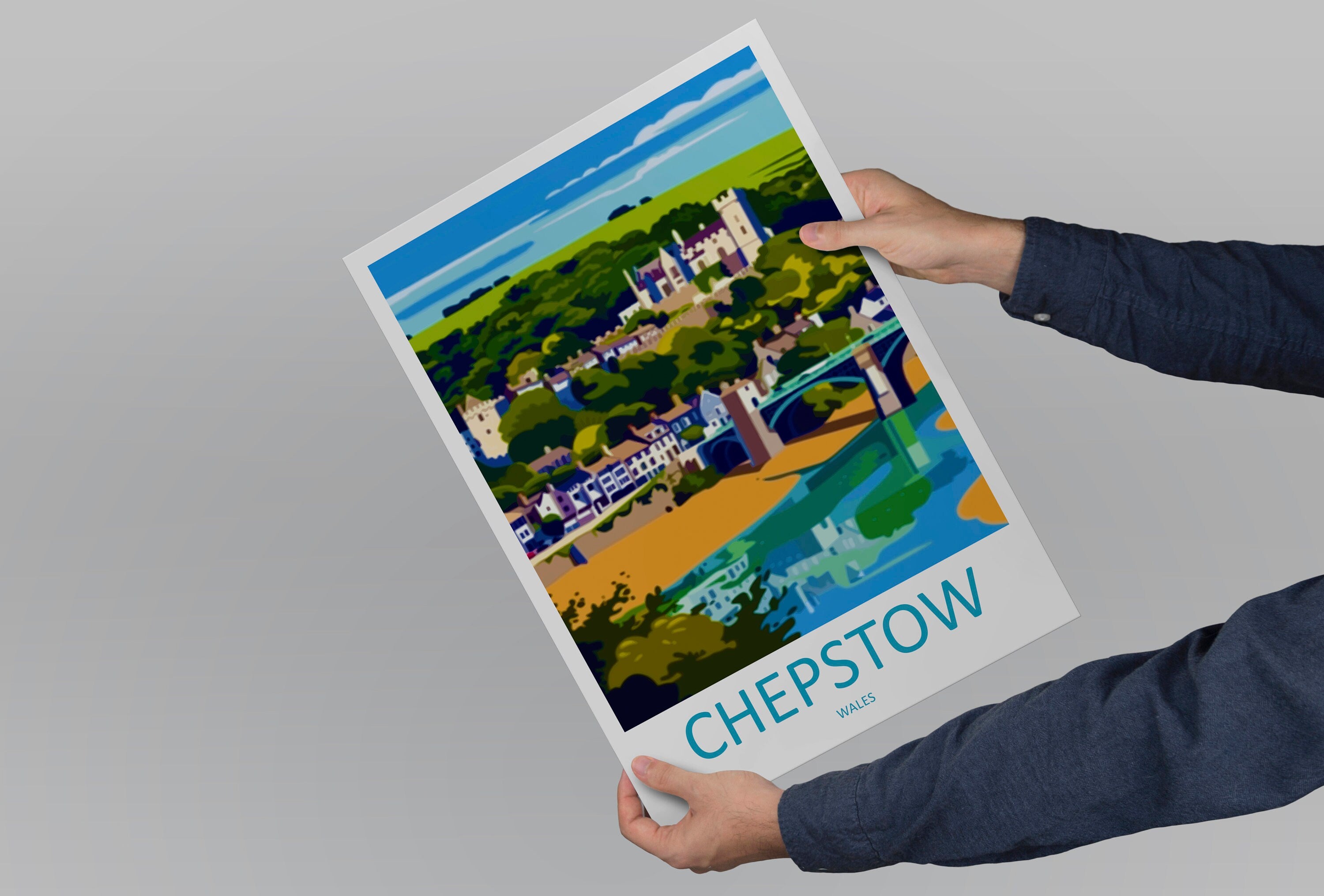 Chepstow Print Home Decor Landscape Art Print Chepstow Wall Art for Nature Enthusiast Gift Wall Hanging Chepstow poster Art