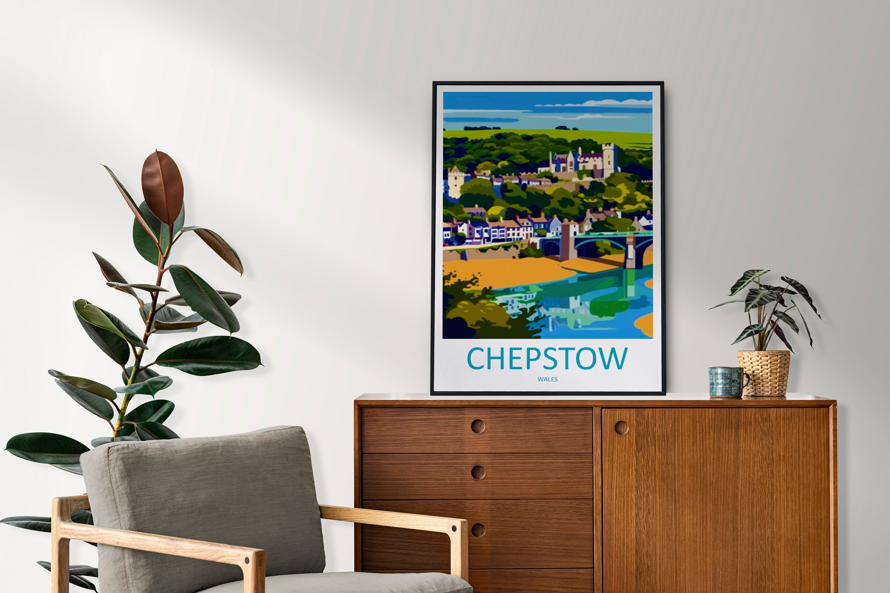 Chepstow Print Home Decor Landscape Art Print Chepstow Wall Art for Nature Enthusiast Gift Wall Hanging Chepstow poster Art