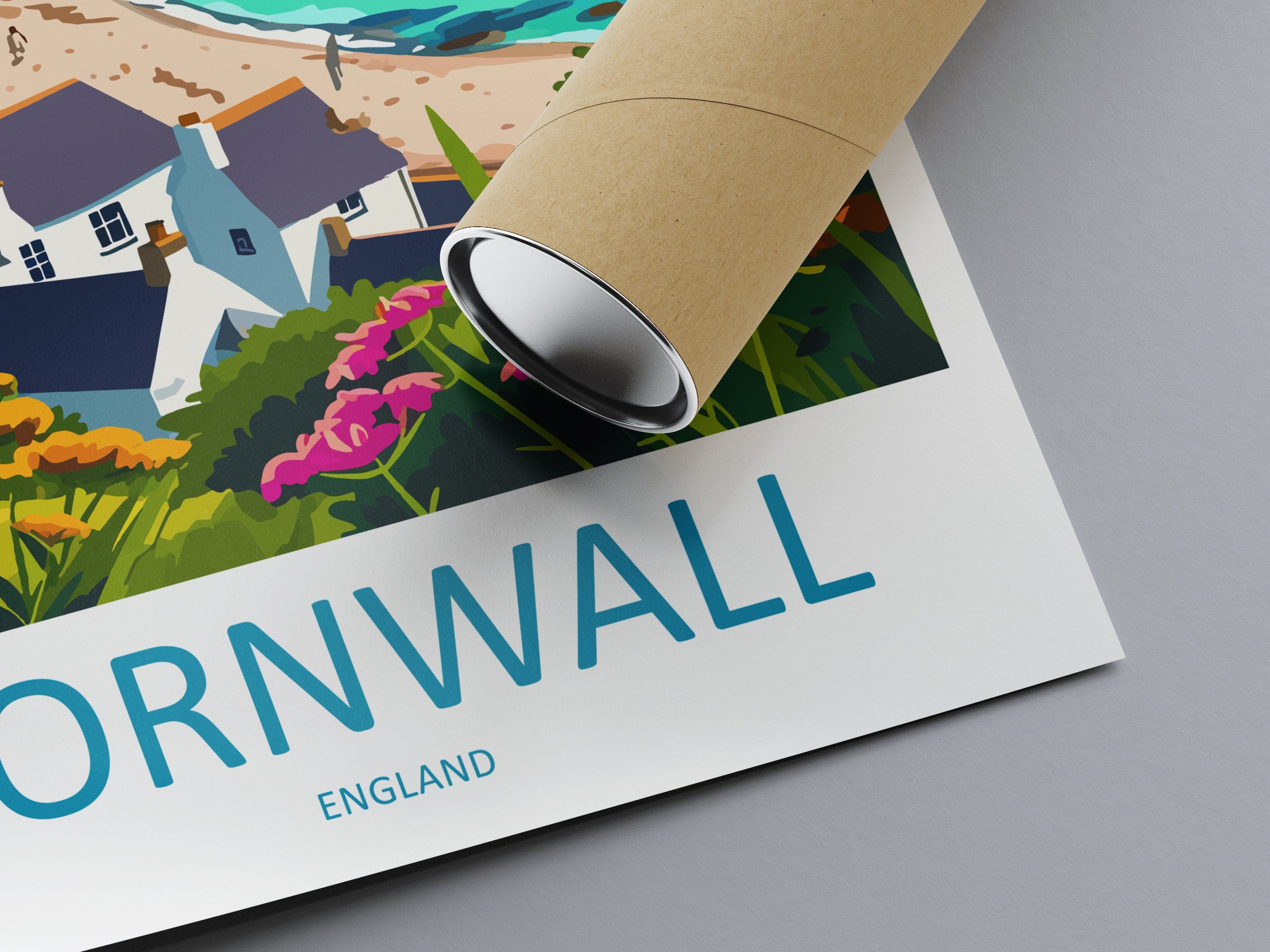 Cornwall Travel Print Wall Art Cornwall Wall Hanging Home Decoration Cornwall Gift Art Lovers Wall Art Print Art Cornwall Print Cornwall Art