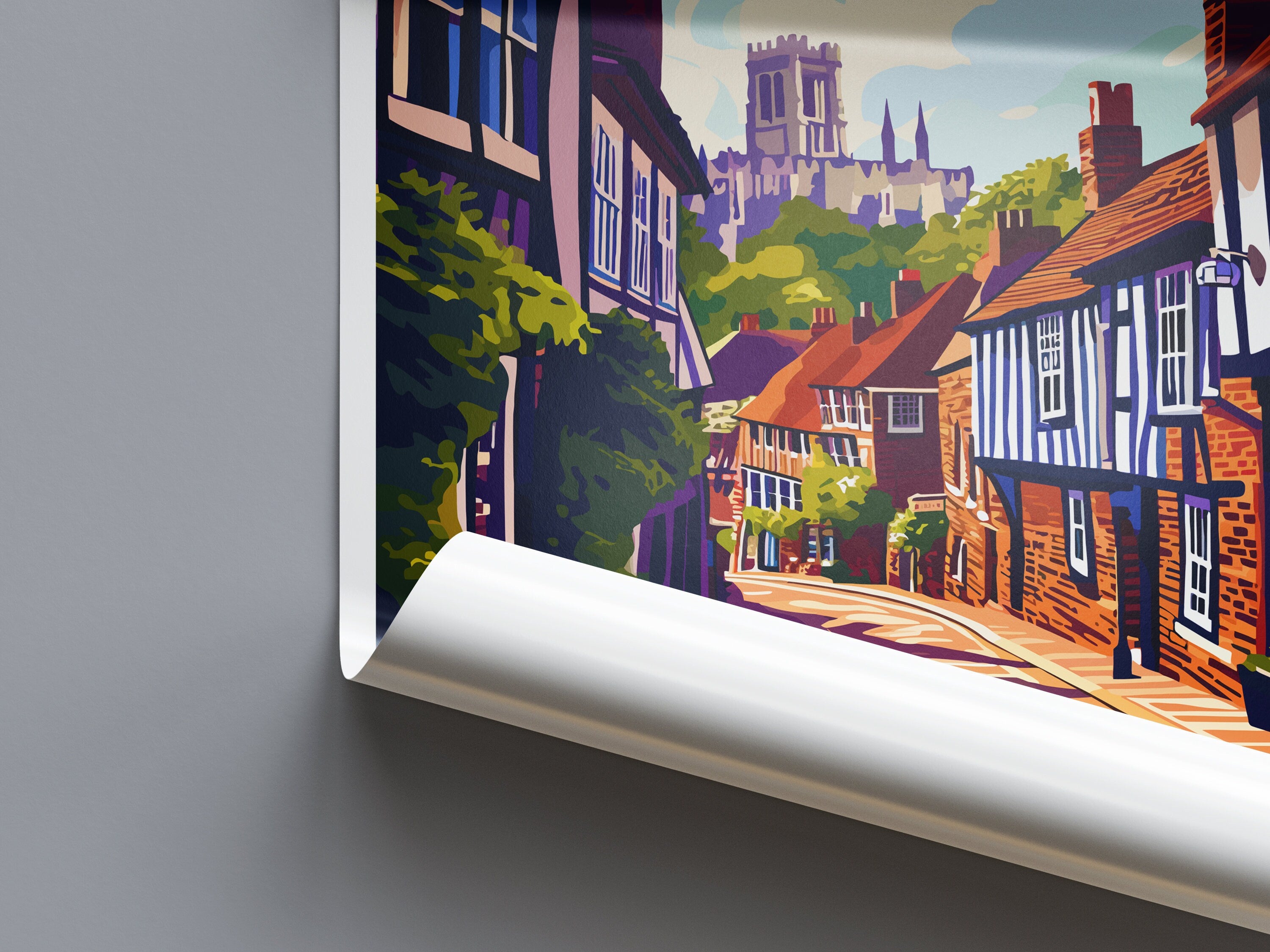 Canterbury Travel Print Wall Art Canterbury Wall Hanging Home Décor Canterbury Gift Art Lovers Art Lover Gift Canterbury Travel Art Gift