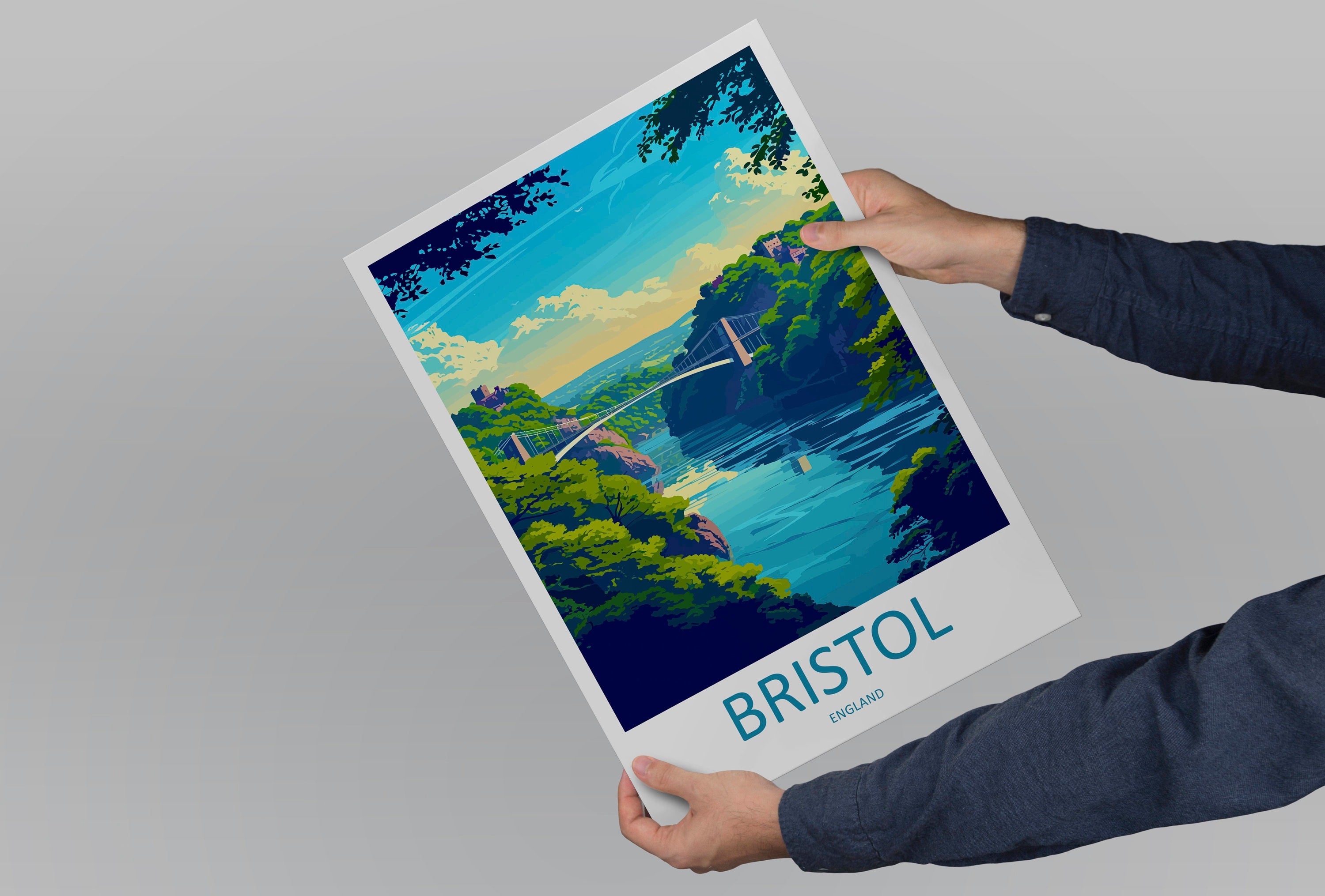 Bristol Travel Print Wall Art Bristol Wall Hanging Home Décor Bristol Gift Art Lovers England Art Lover Gift Bristol Bridge City Art Print