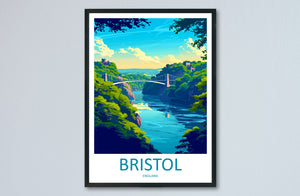 Bristol Travel Print Wall Art Bristol Wall Hanging Home Décor Bristol Gift Art Lovers England Art Lover Gift Bristol Bridge City Art Print