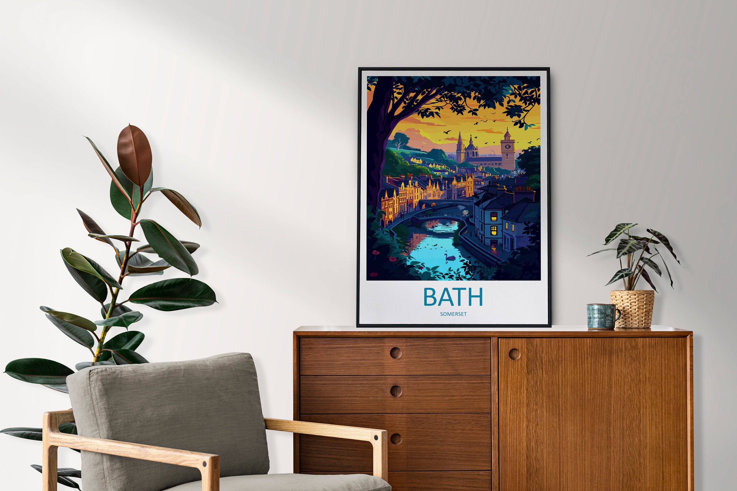 Bath Travel Print Wall Art Bath Wall Hanging Home Décor Bath Gift Art Lovers England Art Lover Gift Bath City England Travel Art Gift