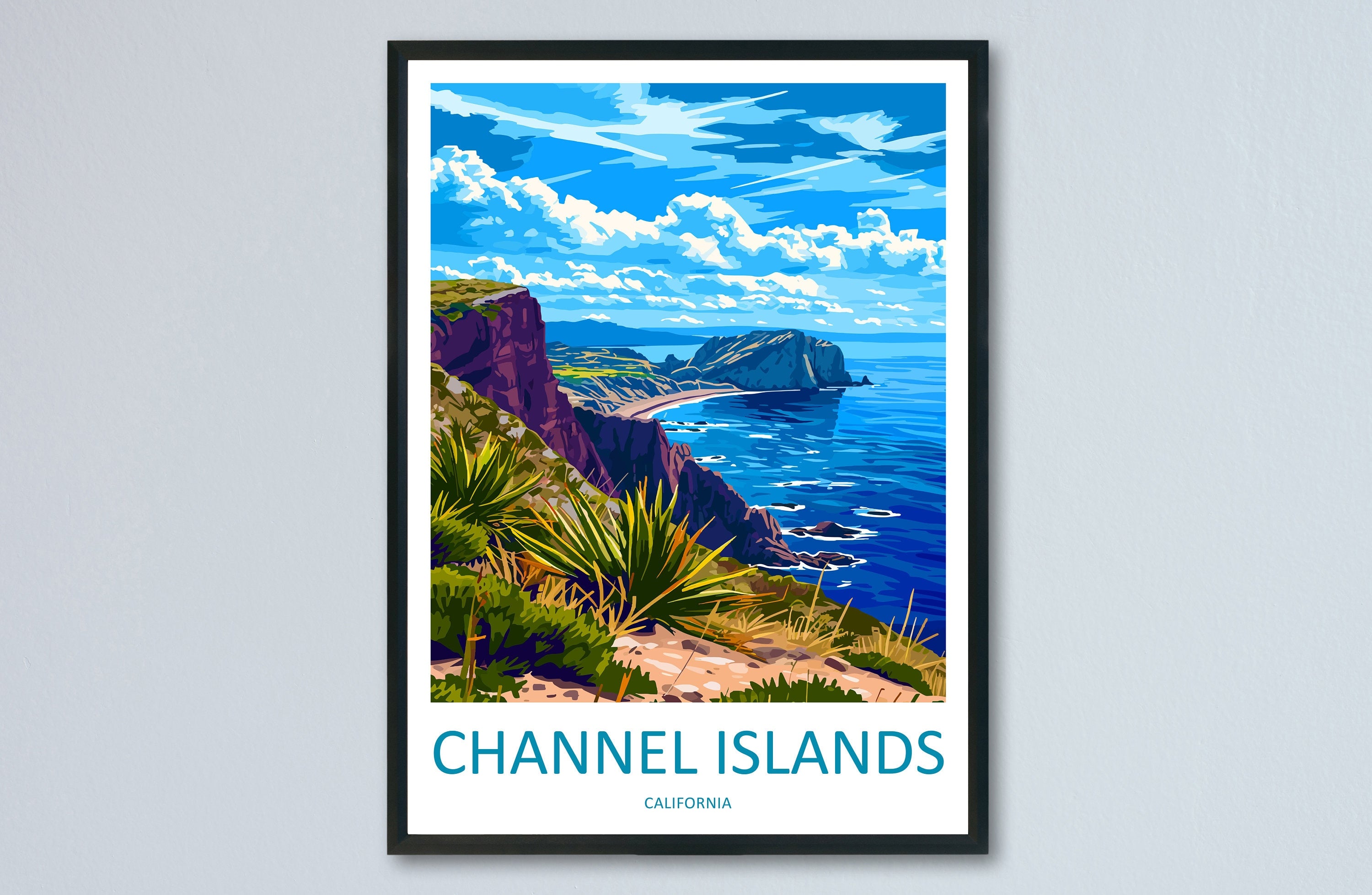 Channel Islands National Park Travel Print Wall Art Channel Islands Wall Hanging Home Décor Channel Islands Gift Art Lovers California Art