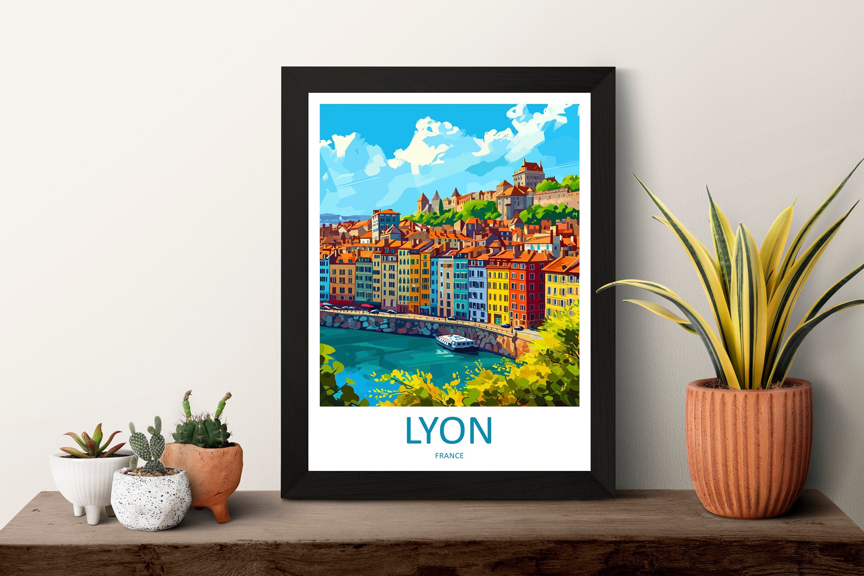 Lyon Print Lyon Wall Art for Travel Enthusiast Gift Wall Hanging Lyon France Home Decor Hanging Lyon Travel Print Wall Poster Lyon Decor Art