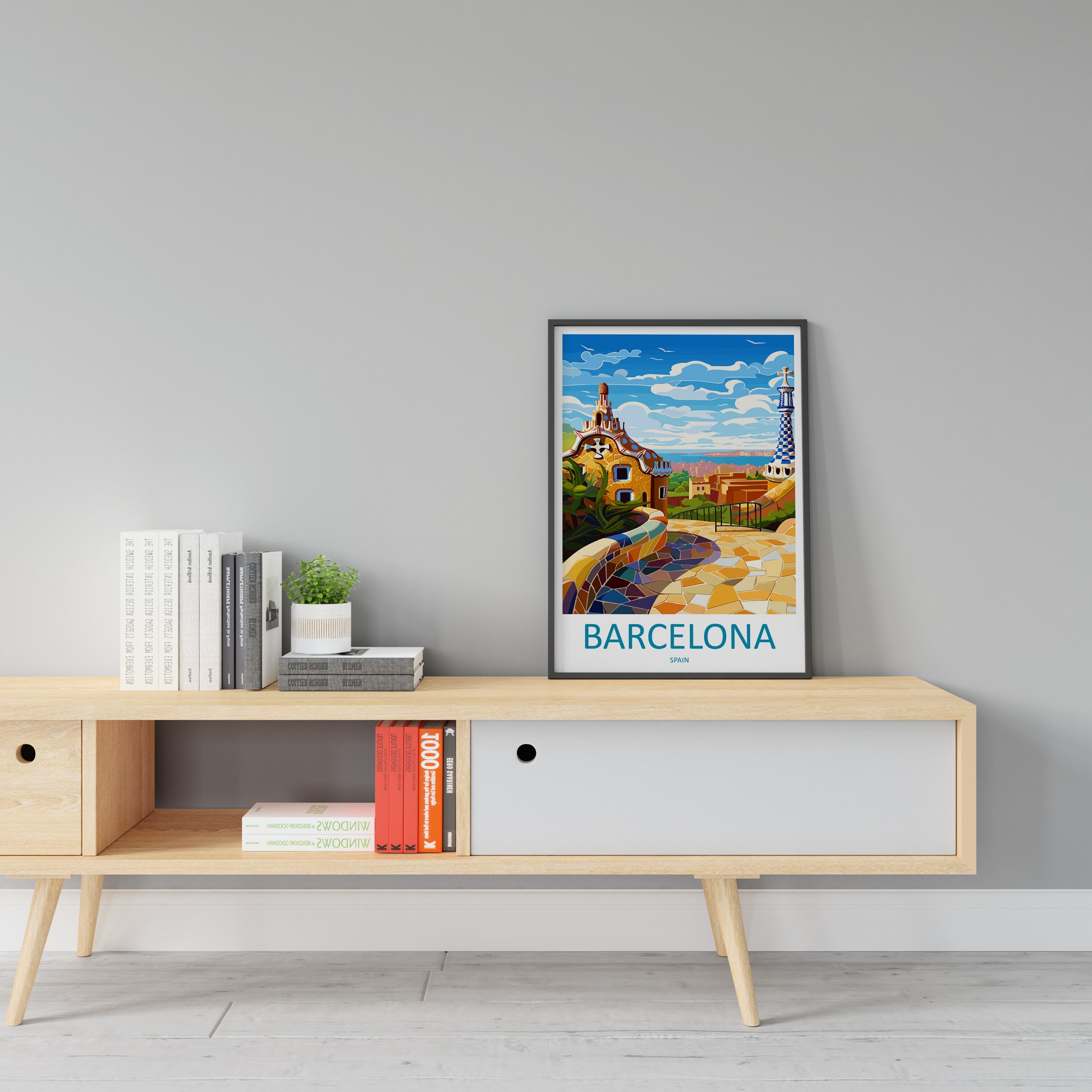 Barcelona Travel Print Wall Art Barcelona Wall Hanging Home Décor Barcelona Gift Art Lovers Spain Art Lover Gift Barcelona Print Spain Art