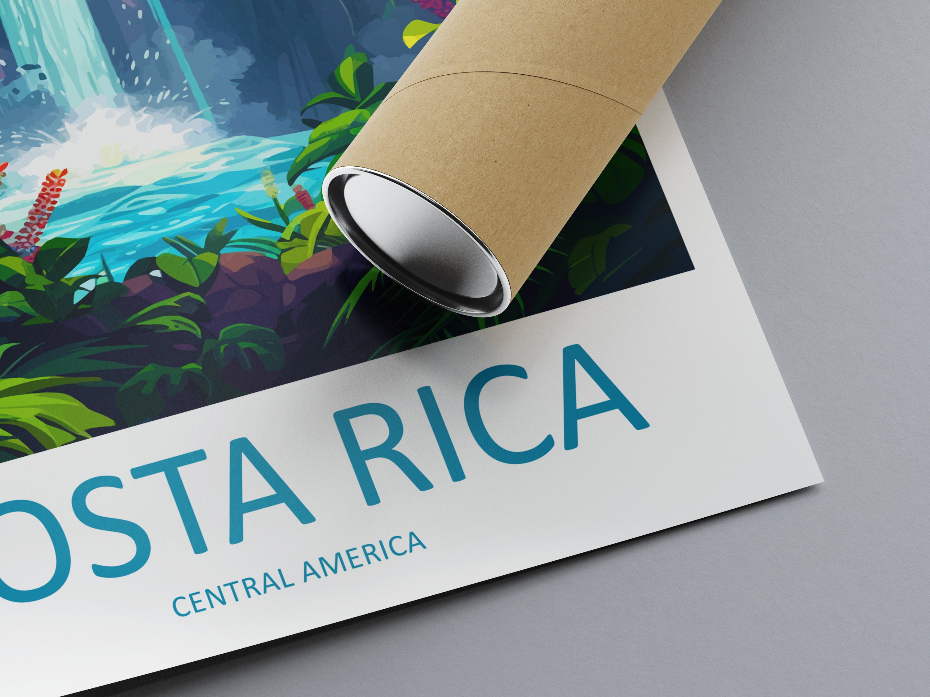 Costa Rica Travel Print Wall Art Costa Rica Wall Hanging Home Décor Costa Rica Gift Art Lovers Wall Art Caribbean Travel Print