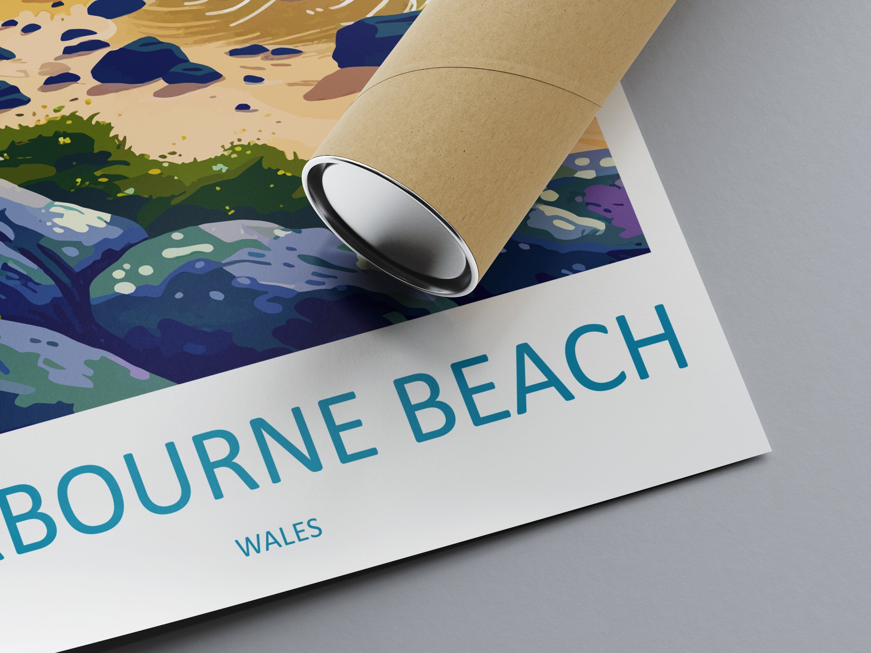 Fairbourne Beach Print Home Decor Landscape Art Print Fairbourne Beach Wall Art for Nature Enthusiast Gift Wall Hanging