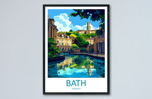 Bath Travel Print Wall Art Bath Wall Hanging Home Décor Bath Gift Art Lovers England Art Lover Gift Bath City England Travel Art Gift