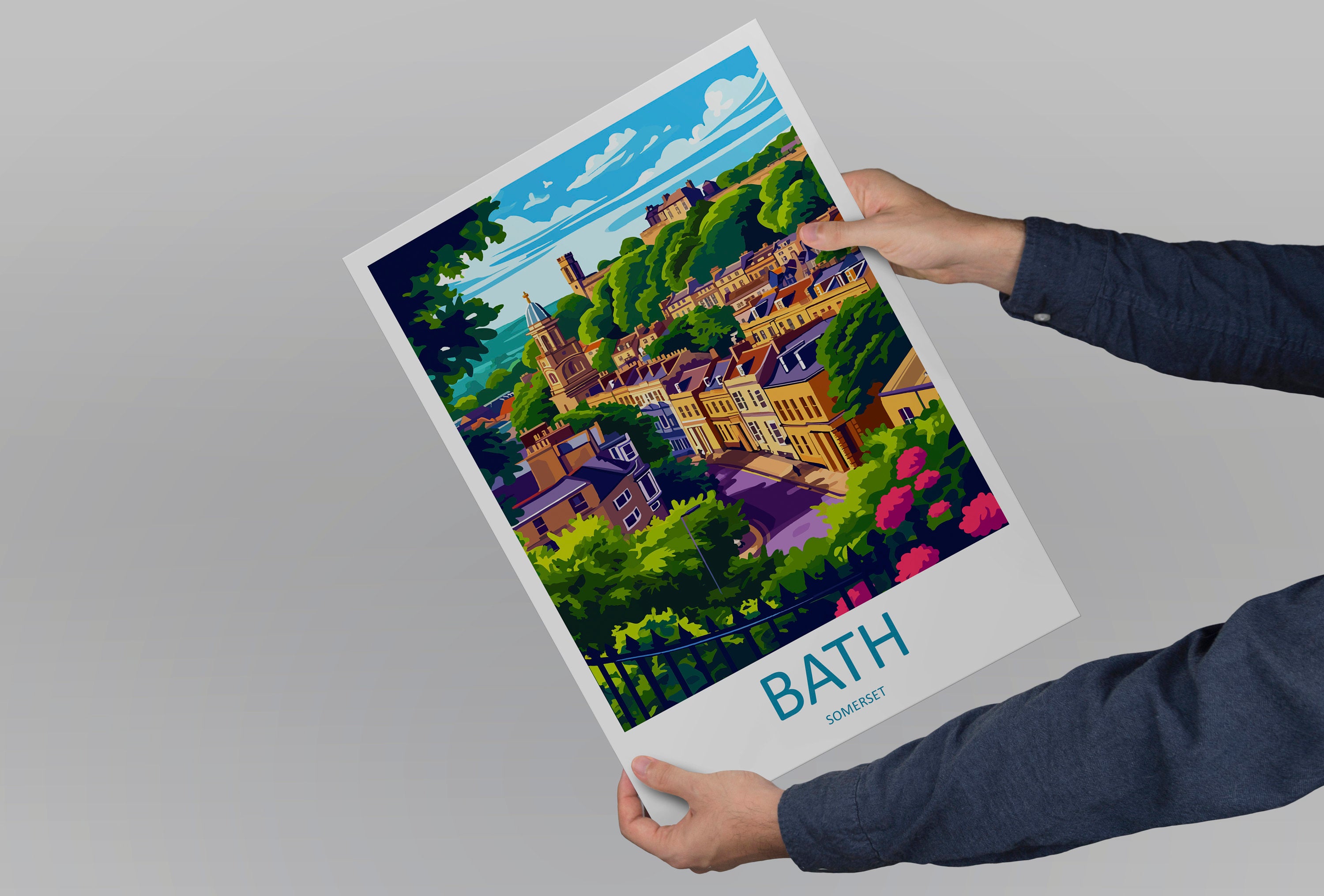 Bath Travel Print Wall Art Bath Wall Hanging Home Décor Bath Gift Art Lovers England Art Lover Gift Bath City England Travel Art Gift