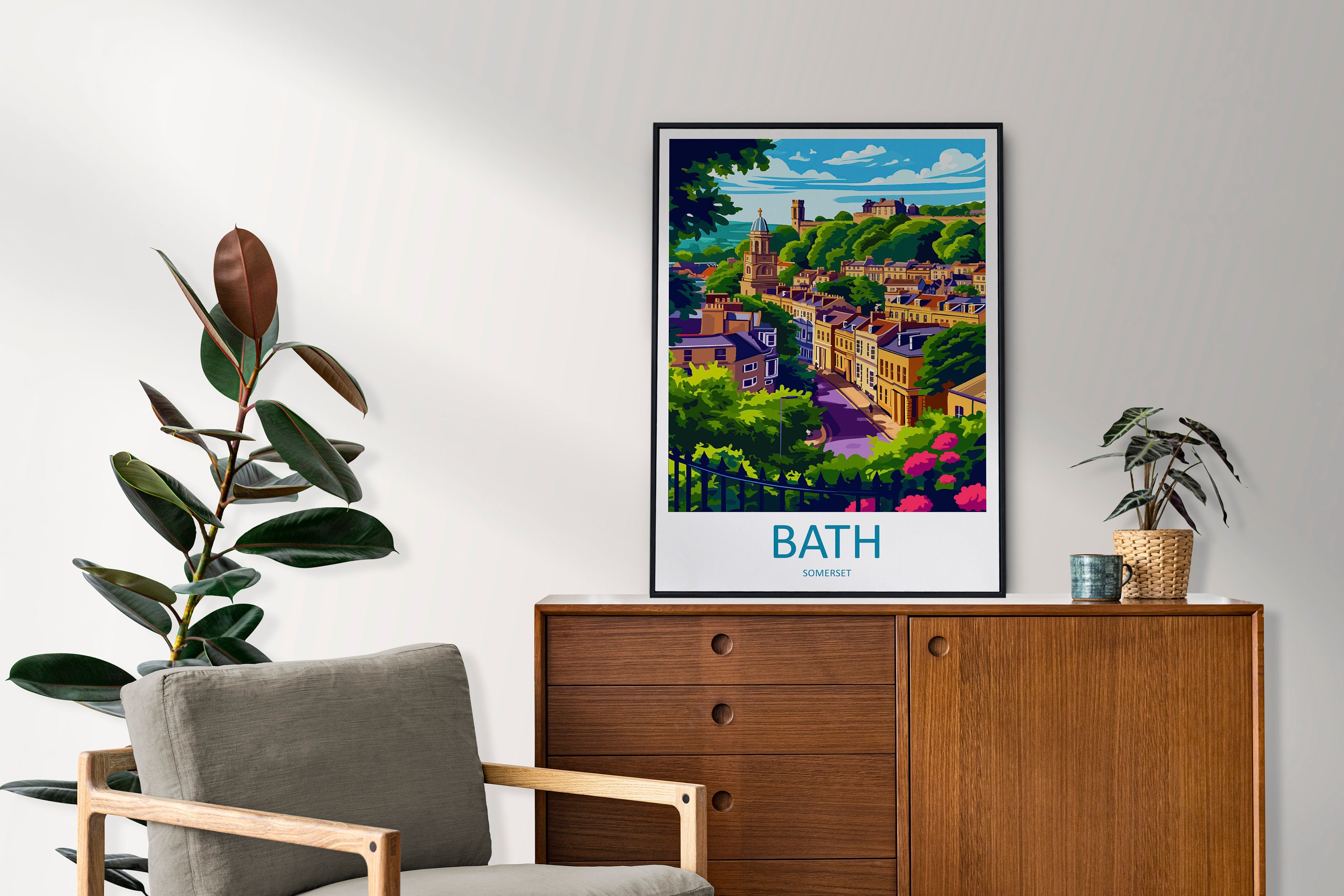 Bath Travel Print Wall Art Bath Wall Hanging Home Décor Bath Gift Art Lovers England Art Lover Gift Bath City England Travel Art Gift