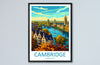 Cambridge Travel Print Wall Art Cambridge Wall Hanging Home Décor Cambridge Gift Art Lovers England Art Lover Gift Cambridge Art Travel