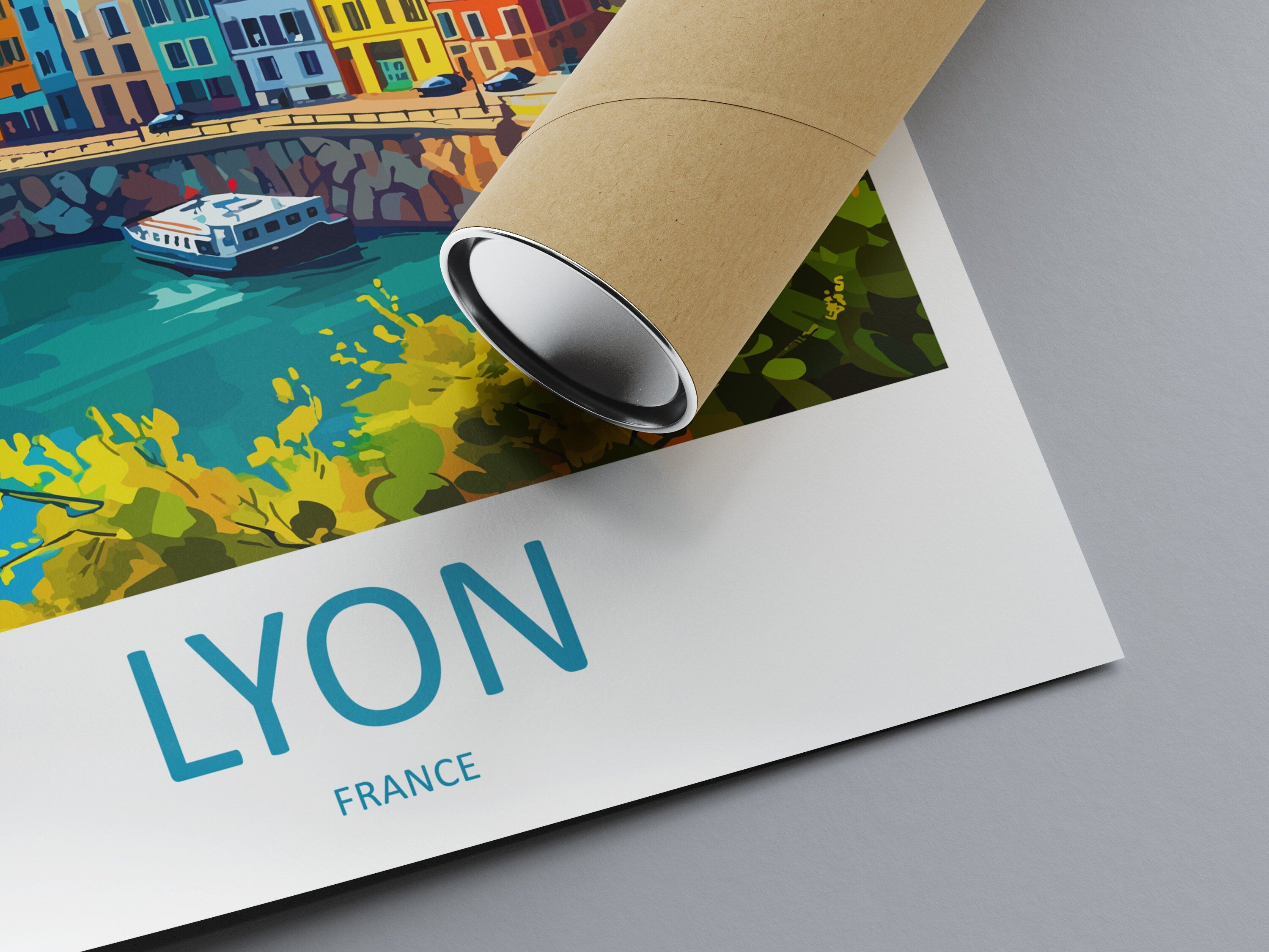 Lyon Print Lyon Wall Art for Travel Enthusiast Gift Wall Hanging Lyon France Home Decor Hanging Lyon Travel Print Wall Poster Lyon Decor Art