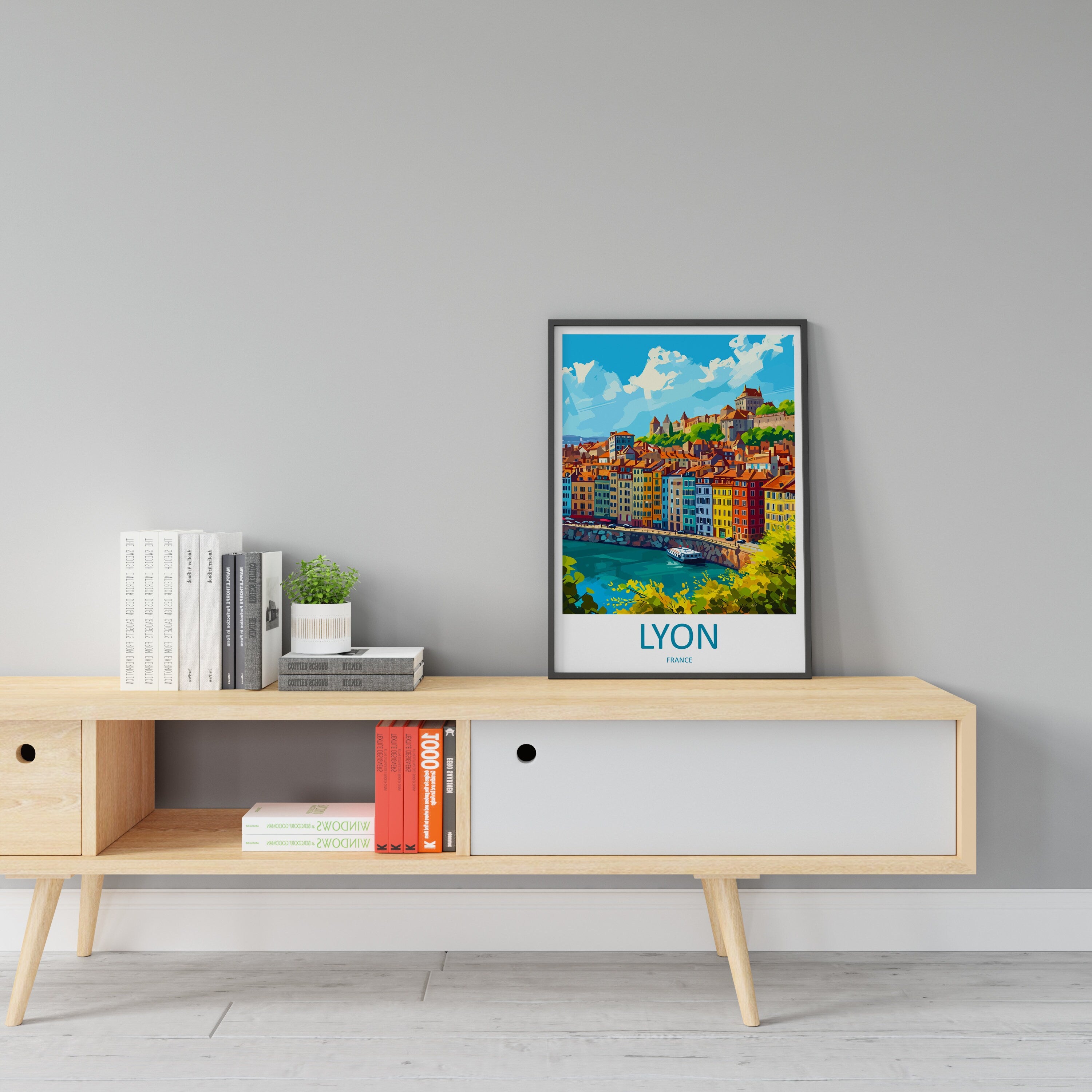 Lyon Print Lyon Wall Art for Travel Enthusiast Gift Wall Hanging Lyon France Home Decor Hanging Lyon Travel Print Wall Poster Lyon Decor Art