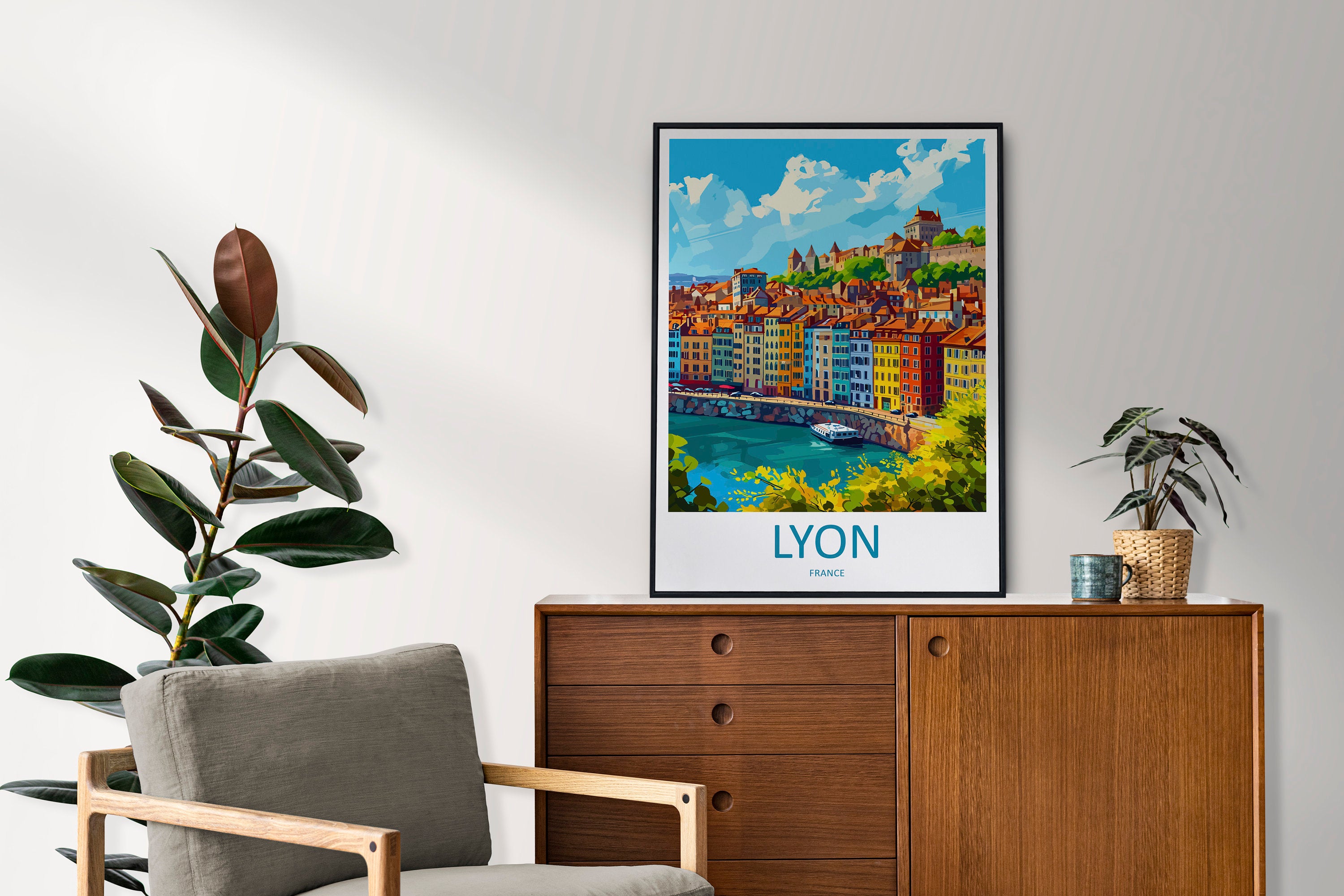 Lyon Print Lyon Wall Art for Travel Enthusiast Gift Wall Hanging Lyon France Home Decor Hanging Lyon Travel Print Wall Poster Lyon Decor Art