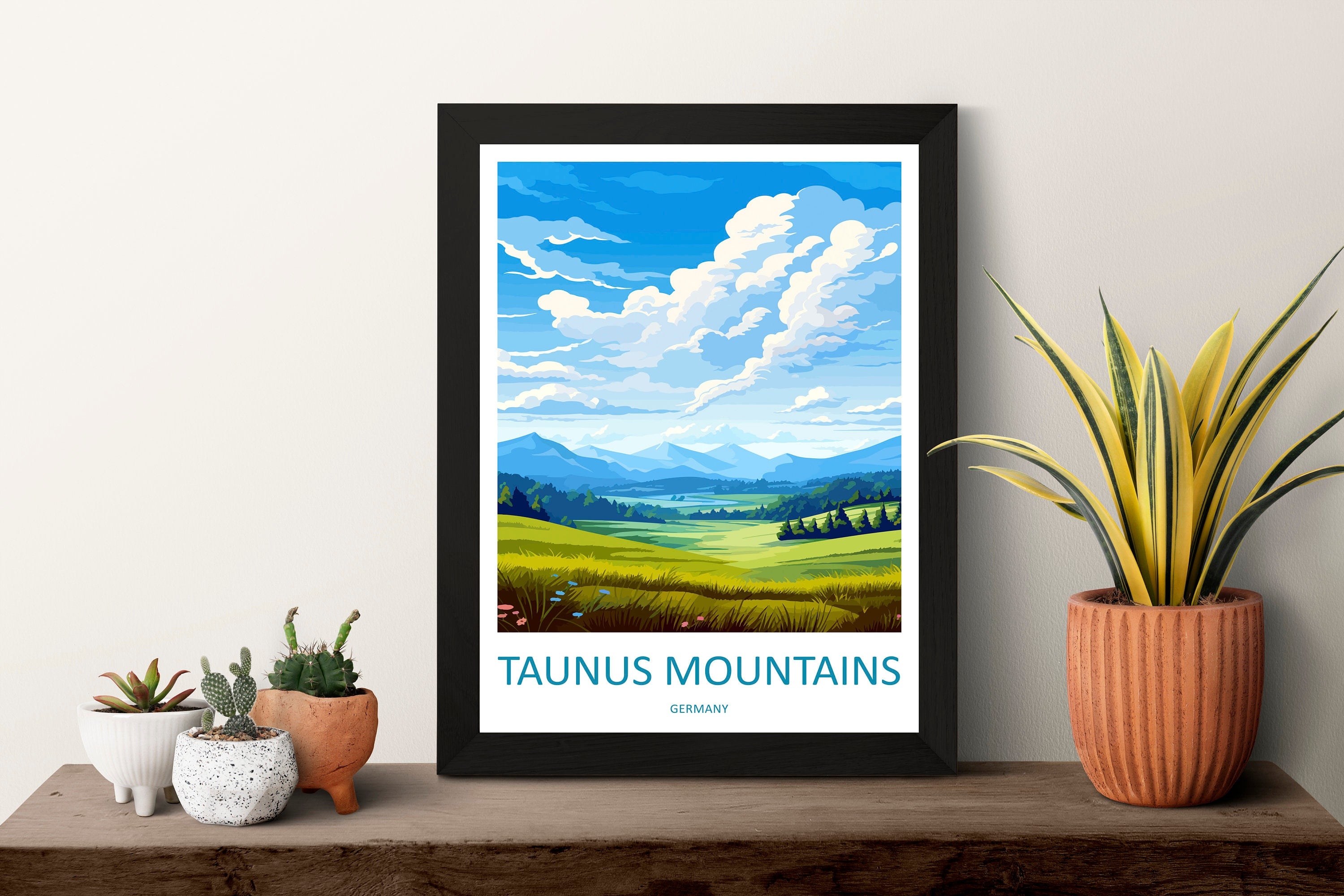 Taunus Mountains Travel Print Taunus Mountains Home Décor Germany Art Print Germany Taunus Mountains Wall Print Gift For Germany Fans